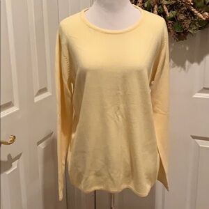 Soft yellow acrylic sweater, classic piece